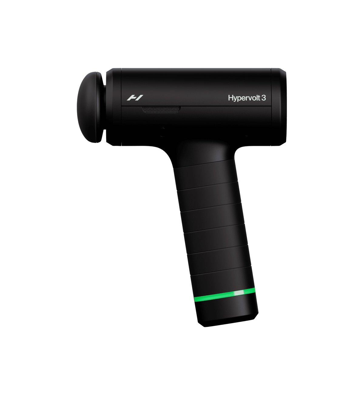 Hypervolt 3 pistolet de massage, vue de profil